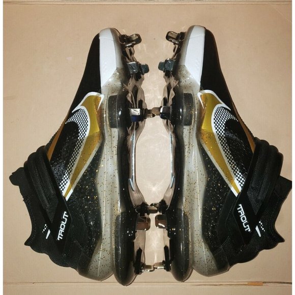 Nike Force Zoom Trout 7 Metal Baseball Men\'s Sizes 7 & 8 Black/Gold NWOB ! main image 6